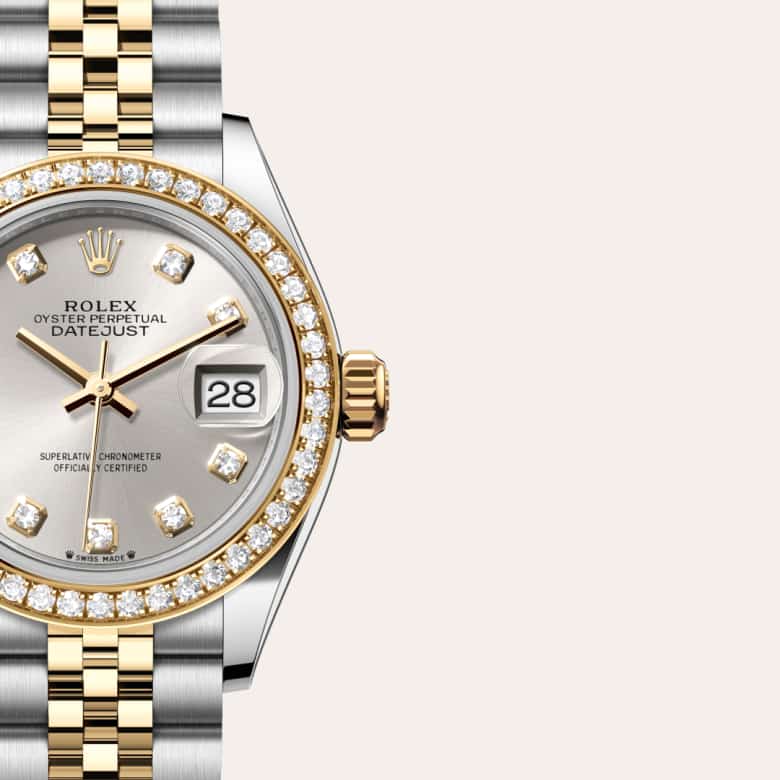 Rolex Lady-Datejust in Yellow Rolesor - combination of Oystersteel and yellow gold, M279383RBR-0007 - Clarkson Jewelers