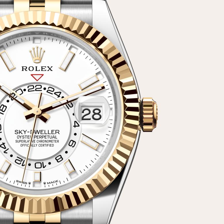 Rolex Sky-Dweller in Yellow Rolesor - combination of Oystersteel and yellow gold, M336933-0006 - Schiffman's Jewelers