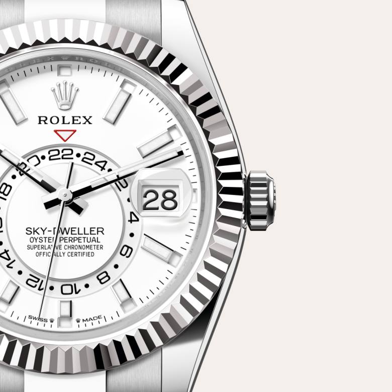 Rolex Sky-Dweller in White Rolesor - combination of Oystersteel and white gold, M336934-0003 - Walters & Hogsett