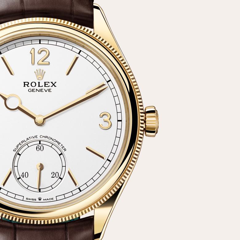 Rolex 1908 in 18 kt yellow gold, M52508-0006 - Schiffman's Jewelers